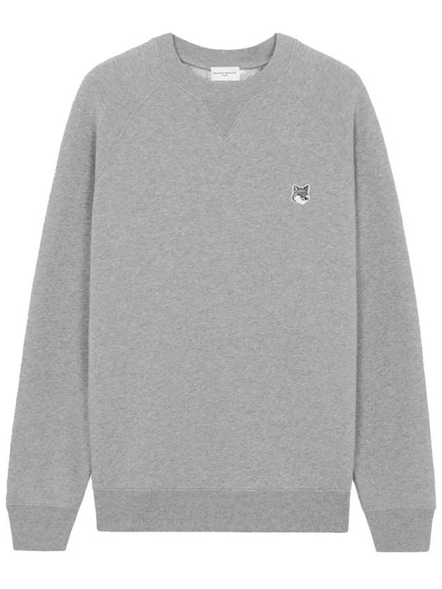 Grey Fox Head Patch Classic Sweatshirt Grey Melange - MAISON KITSUNE - BALAAN 3