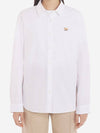 Baby Fox Regular Fit Shirt Southern White Women s - MAISON KITSUNE - BALAAN 3