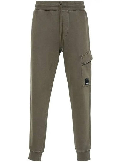 Brushed Emerized Diagonal Fleece Cargo Track Pants Green - CP COMPANY - BALAAN 2