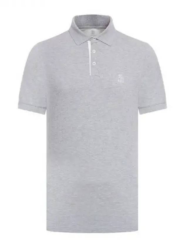 Chest logo cotton polo shirt 270562 - BRUNELLO CUCINELLI - BALAAN 1