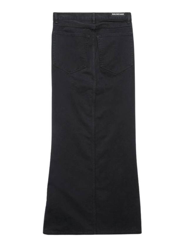 Maxi H-Line Skirt Black - BALENCIAGA - BALAAN 3