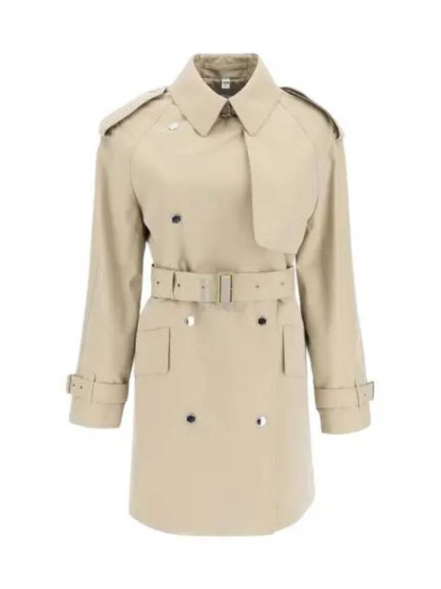 Women's Tri-layer Gabardine Trench Coat Honey - BURBERRY - BALAAN 2