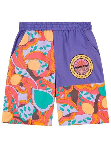 Men's Patterned Print Shorts - ISABEL MARANT - BALAAN 1