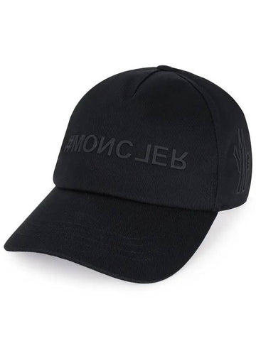 24 S S Grenoble Logo Ball Cap Black 3B00002 04863 999 - MONCLER - BALAAN 1