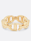 CD Navy Metal Ring Gold - DIOR - BALAAN 3