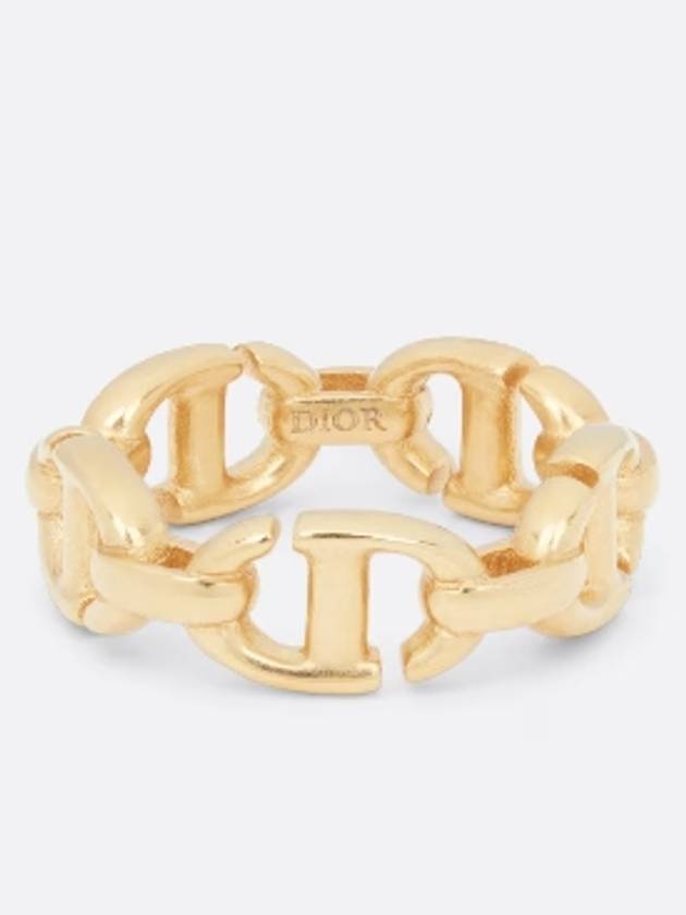 CD Navy Metal Ring Gold - DIOR - BALAAN 3