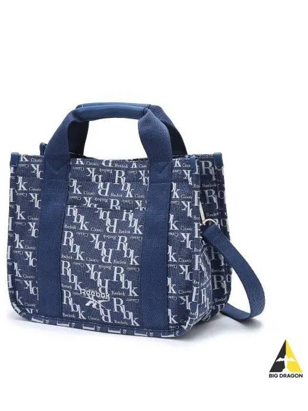 Monogram Tote Bag Women Navy - REEBOK - BALAAN 1