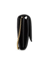 Gancini Chain Long Wallet Black - SALVATORE FERRAGAMO - BALAAN 3