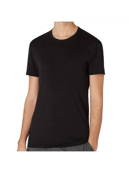 Men's Slimfit Short Sleeve T-Shirt Black - PAUL SMITH - BALAAN.