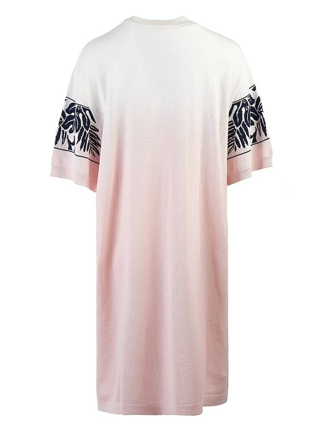 Tropical Band Jacquard Knit Dresstropical Short Dress Pink - MAISON KITSUNE - BALAAN 4