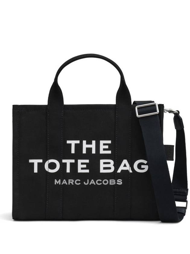 Logo Medium Canvas Tote Bag Black - MARC JACOBS - BALAAN 2