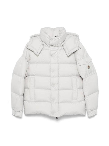 Women s Maya Hood Detachable White Short Down Padding 1A00169 54A81 90D - MONCLER - BALAAN 1