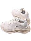 Triple S Lace-Up Low Top Sneakers White - BALENCIAGA - BALAAN 7