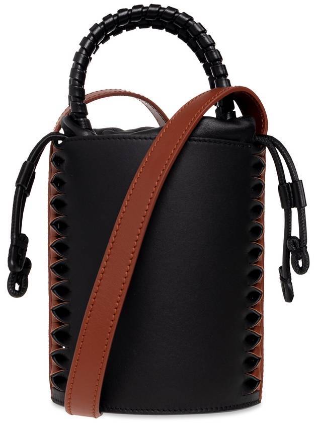 Luella Mini Bucket Bag Black Brown - CHLOE - BALAAN 1