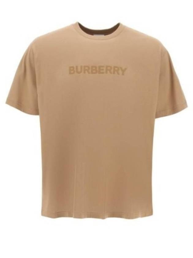 Logo Print Organnic Cotton Short Sleeve T-Shirt Brown - BURBERRY - BALAAN 2