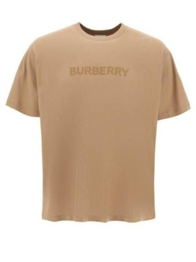 Logo Print Organnic Cotton Short Sleeve T-Shirt Brown - BURBERRY - BALAAN 2