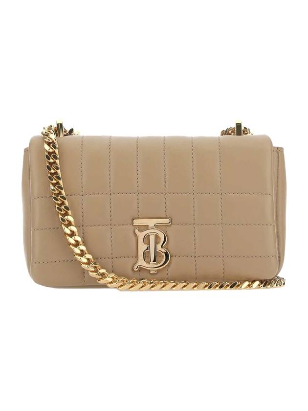 Lola Quilted Leather Mini Shoulder Bag Beige - BURBERRY - BALAAN 1