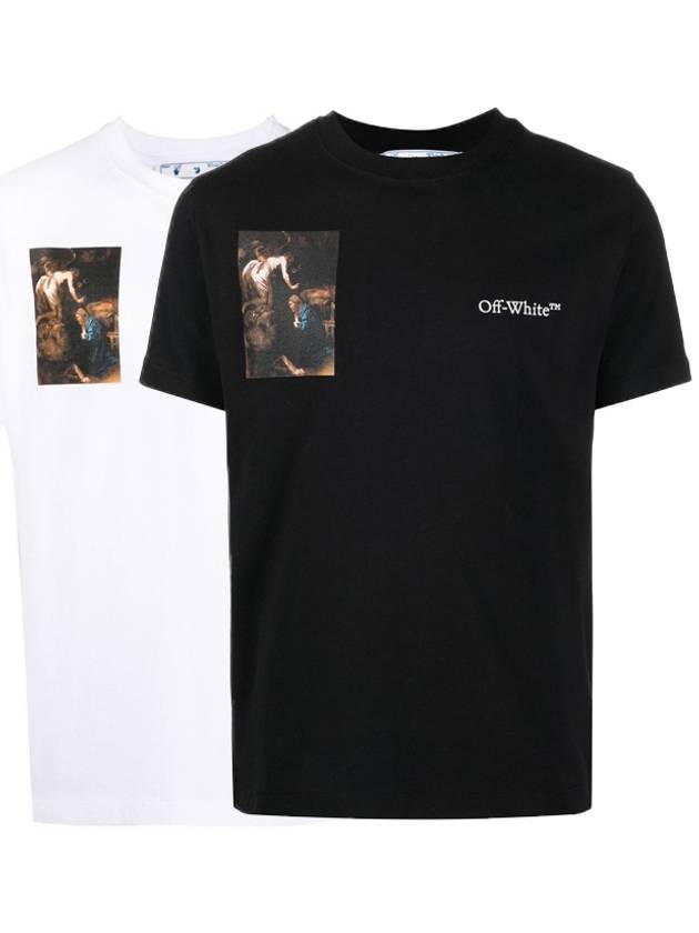 Caravaggio short sleeve t shirt OMAA027S22JER0010110 - OFF WHITE - BALAAN 1