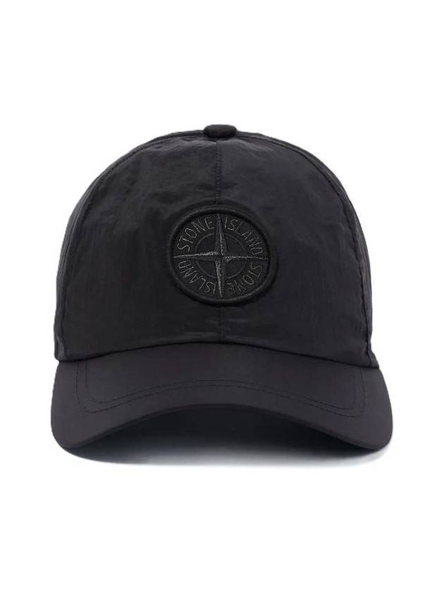 Logo Nylon Metal 6-Panel Ball Cap Black - STONE ISLAND - BALAAN 2