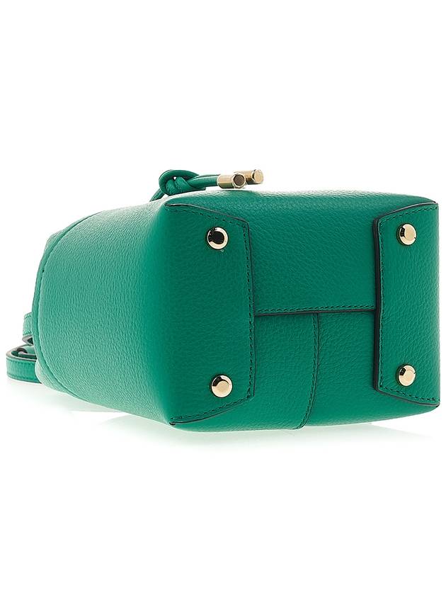 Gancini Mini Bucket Bag Green - SALVATORE FERRAGAMO - BALAAN 6