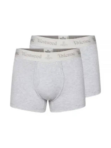 Cotton Boxer 2 Pack Grey - VIVIENNE WESTWOOD - BALAAN 1