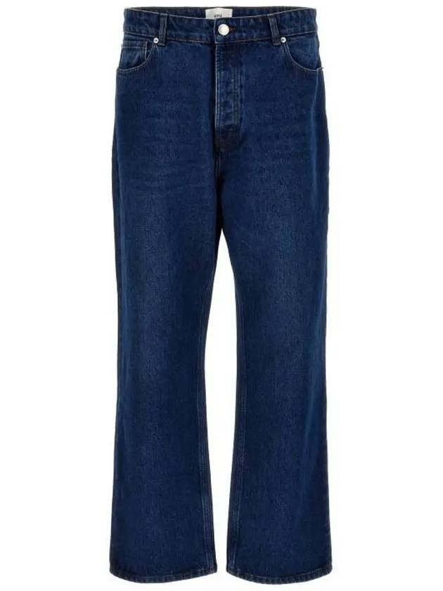 Straight Leg Denim Jeans Blue - AMI - BALAAN 2