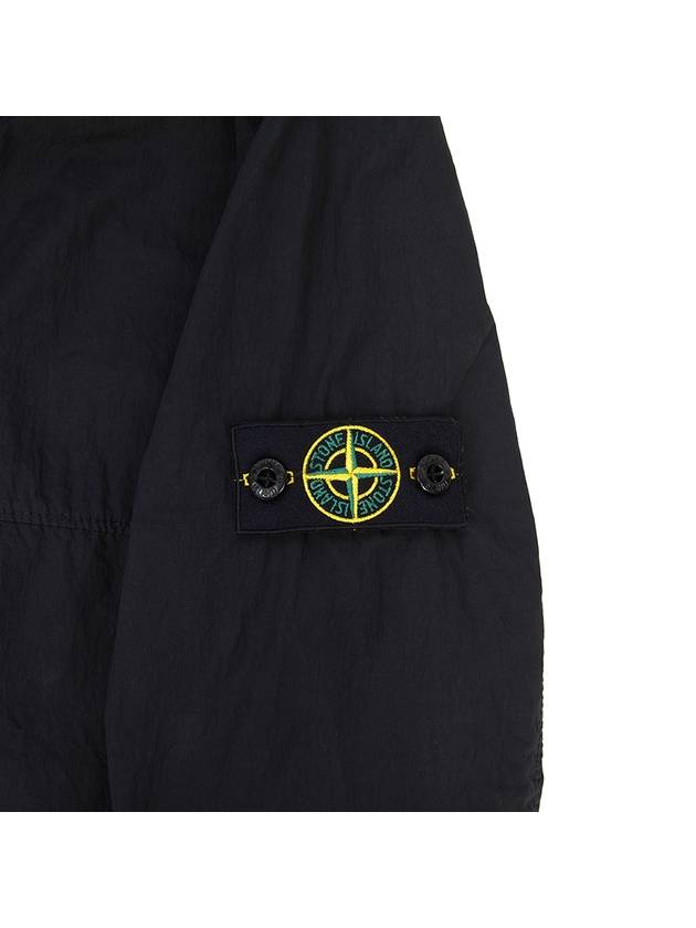 Kids Wappen Patch Wind Zip Up Hoodie Black - STONE ISLAND - BALAAN 9