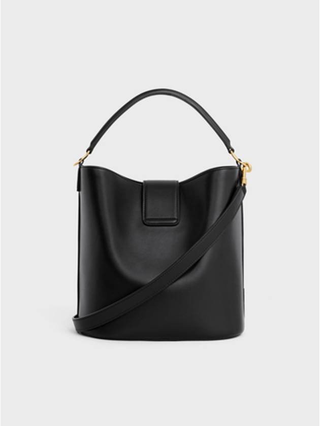 Medium Louise Bag Smooth Calfskin Shoulder Bag Black - CELINE - BALAAN 5