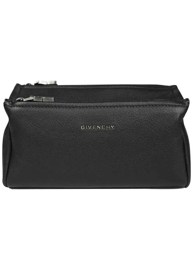 Pandora Small Grained Leather Shoulder Bag Black - GIVENCHY - BALAAN 3