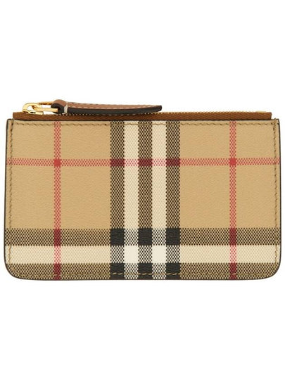 Check Print Coin Wallet Beige - BURBERRY - BALAAN 2