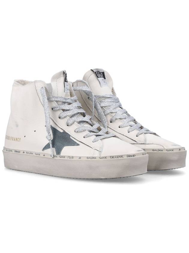 Women s Francie Leather High Top Sneakers White - GOLDEN GOOSE - BALAAN 3