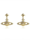 Mini Bas Relief Drop Earrings Gold - VIVIENNE WESTWOOD - BALAAN 3