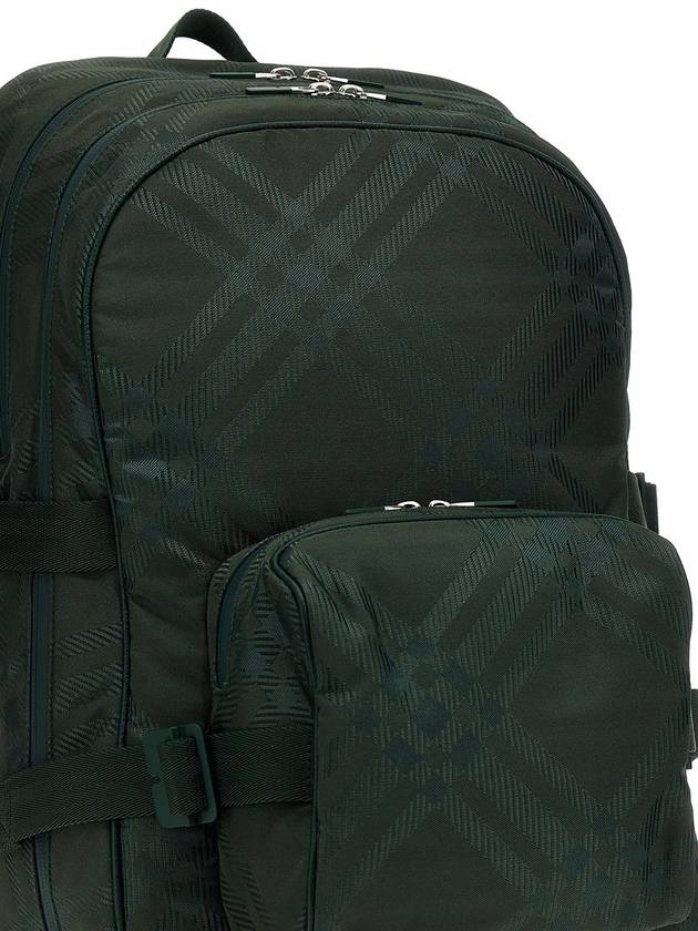 Check Jacquard Zipper Backpack B7325 - BURBERRY - BALAAN 4