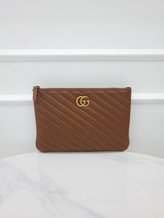 GG Marmont Leather Pouch 525541 - GUCCI - BALAAN 1