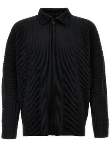 MC October Polo Shirt Black - ISSEY MIYAKE - BALAAN 1