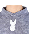 Rabbit Polo Shirt Grey Melange - MAISON MARGIELA - BALAAN 6