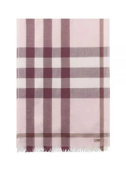 Light Weight Cashmere Check Scarf Ivory Red - BURBERRY - BALAAN 2