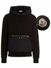 Logo Patch Panel Pocket Hoodie 8G000 04 809KR 999 - MONCLER - BALAAN 1