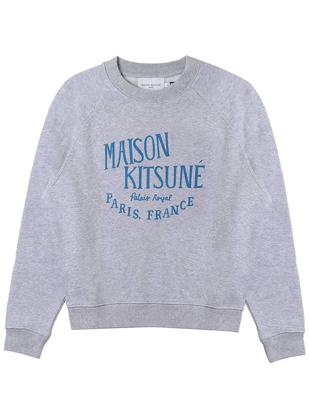 Cotton Palais Royal Vintage Logo Sweatshirt Grey - MAISON KITSUNE - BALAAN 7