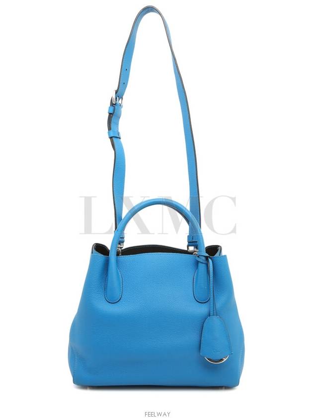 Classic open bar Diorsimo blue silver tote cross bag - DIOR - BALAAN 5