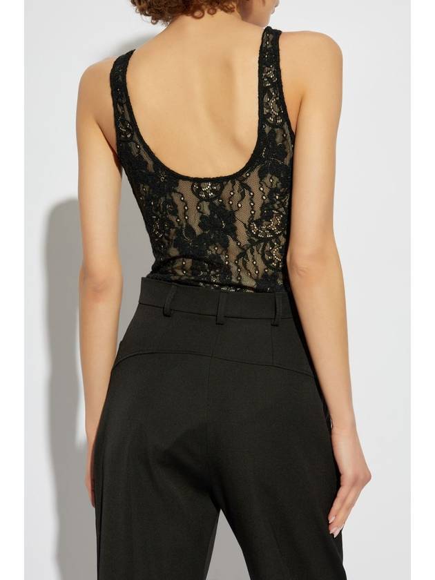 Zimmermann Lace Bodysuit, Women's, Black - ZIMMERMANN - BALAAN 4