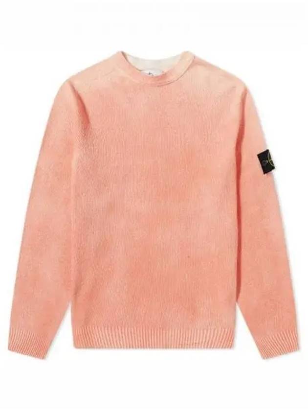 7215543B7 V0037 Wappen Patch Hand Spray Cotton Knit Orange Men s TJ 271672 - STONE ISLAND - BALAAN 1