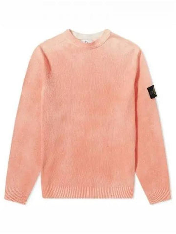 7215543B7 V0037 Wappen Patch Hand Spray Cotton Knit Orange Men s TJ 271672 - STONE ISLAND - BALAAN 1