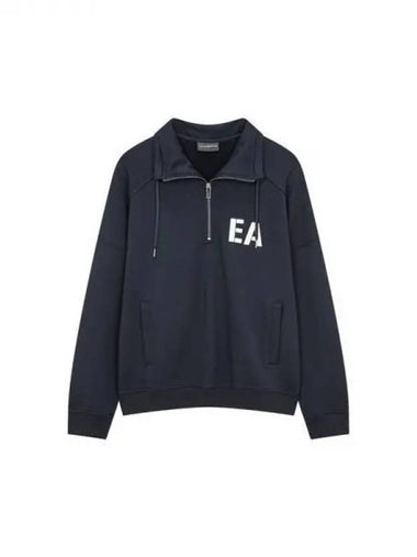 Men s EA embroidery collar sweatshirt navy 271763 - EMPORIO ARMANI - BALAAN 1