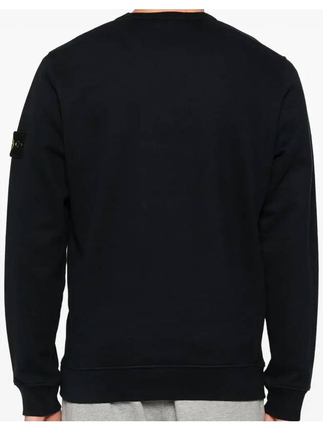 Wappen Patch Crew Neck Cotton Sweatshirt Navy - STONE ISLAND - BALAAN 5