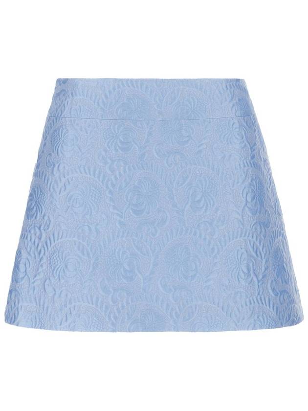 Dolce & Gabbana Light Blue Cotton Skirt - DOLCE&GABBANA - BALAAN 1