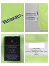 Logo Label Hoodie Neon Yellow - VETEMENTS - BALAAN 5