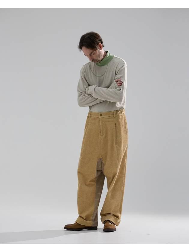 Men s Wide Baggie Trousers mustard coduroy whyso24FW14 - WHYSOCEREALZ - BALAAN 5