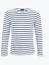 Minquiers Modern Stripe Long Sleeve T-Shirt Neige Marine - SAINT JAMES - BALAAN 2