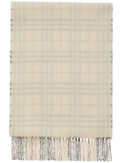 Reversible Check Cashmere Scarf Beige - BURBERRY - BALAAN 2